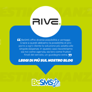 Scopri di più sull'articolo I vantaggi di BeSMS: la testimonianza di Rive Studio